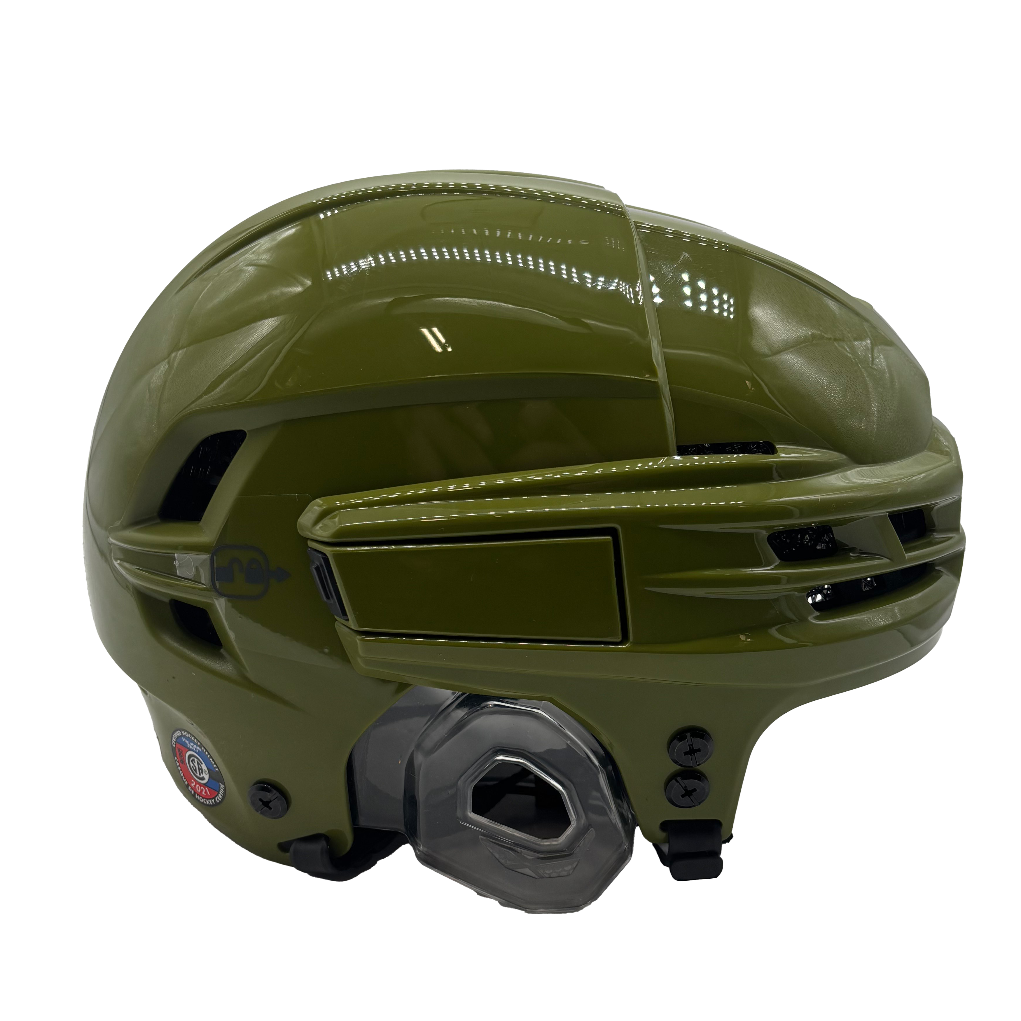 CCM Super Tacks X - Hockey Helmet (Olive Green)